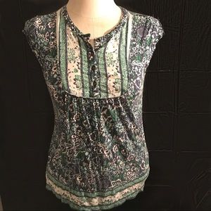 Lucky Brand 🍀 Bohemian Sleeveless Small Blouse